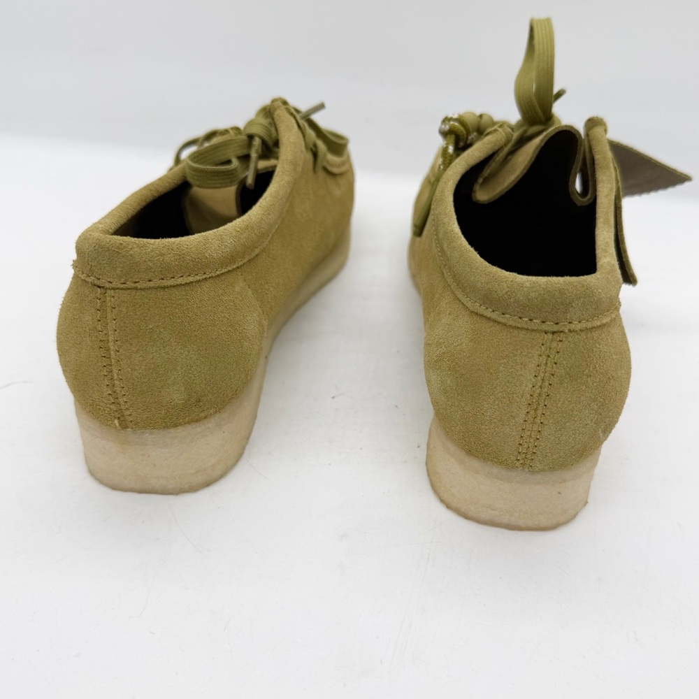 Clarks Originals Green Wallabee Derbys Suede Loafer Size 9.5 Boho Classic NEW - Picture 6 of 12
